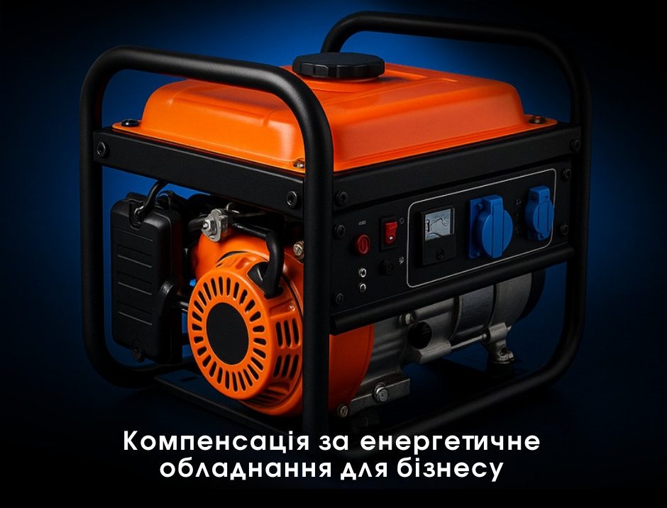 Компенсація вартості обладнання, що забезпечує акумуляцію і генерацію енергії для підприємців Чернівецької області