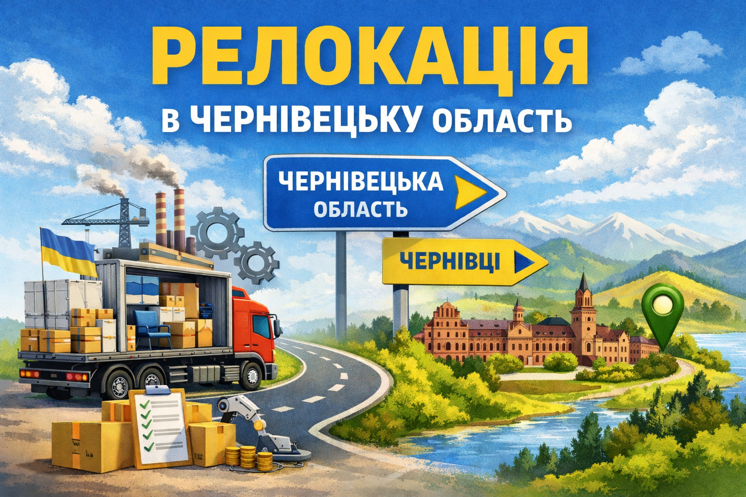 Компенсація вартості орендної плати за виробничі приміщення та за придбання виробничого обладнання для релокованих підприємств