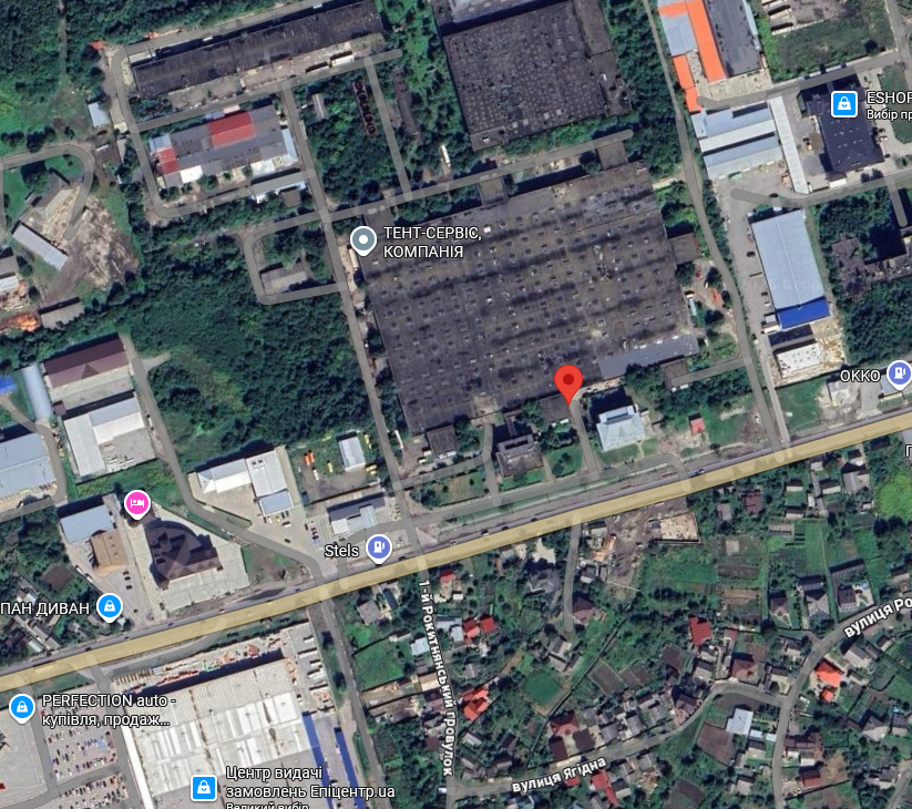 Складські приміщення на території                                                                      ПрАТ «Чернівецький радіотехнічний завод»